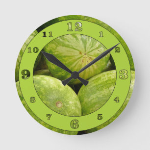 Horloge Ronde Pétoncles entiers numérotés