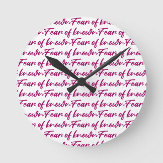 Horloge Ronde Peur connue