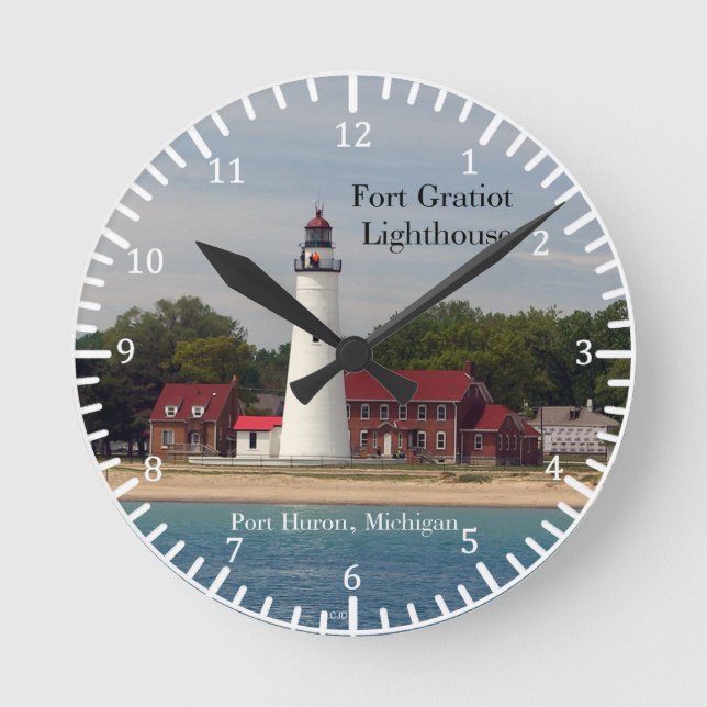 Horloge Ronde Phare de Fort Gratiot à l'horloge (Recto)