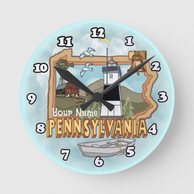 Horloge Ronde Phare de Pennsylvanie (Recto)