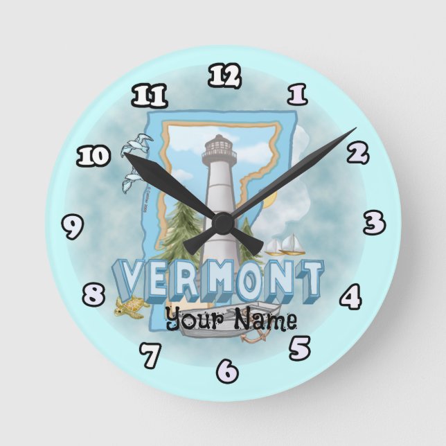 Horloge Ronde Phare du Vermont (Recto)