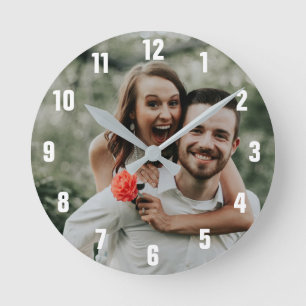 Horloge Ronde Photo de Custom Large Clock