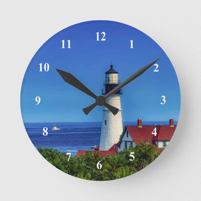 Horloge Ronde Photo de la tête du Maine Portland (Recto)