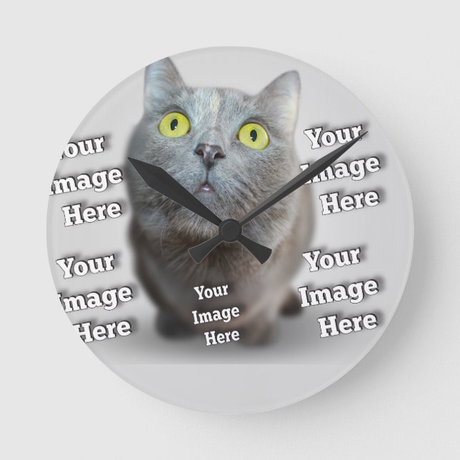 Horloge Ronde Photo PET ✨ Lovely Custom (Recto)