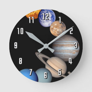 Horloge Ronde Photos de planète du montage JPL de système