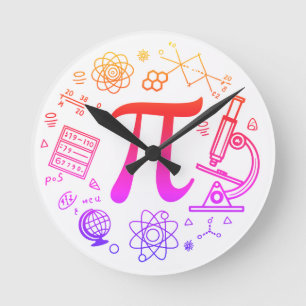 Horloge Ronde Pi Enthousiaste