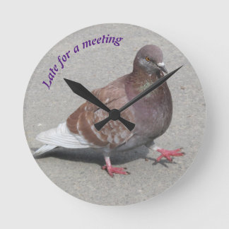 Horloge Ronde Pigeon clock