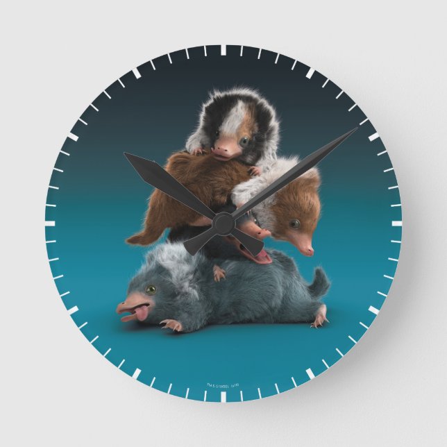 Horloge Ronde Pile bébé NIFFLER™ (Recto)