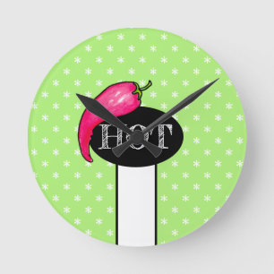 Horloge Ronde Piment