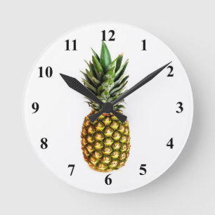 Horloge Ronde Pineapple print wall clock