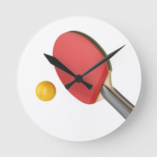 Horloge Ronde Ping pong