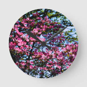 Horloge Ronde Pink flowering Dogwood tree