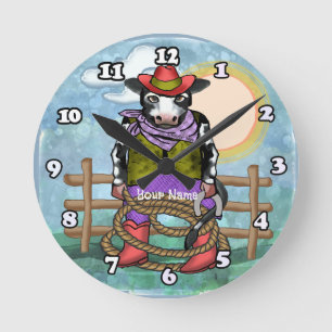 Horloge Ronde Piqueur de vaches