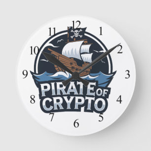 Horloge Ronde Pirate de Crypto