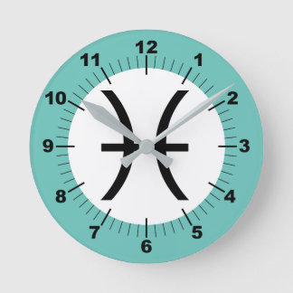 Horloge Ronde Pisces Acrylic Wall Clock