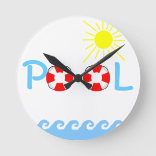 Horloge Ronde Piscine