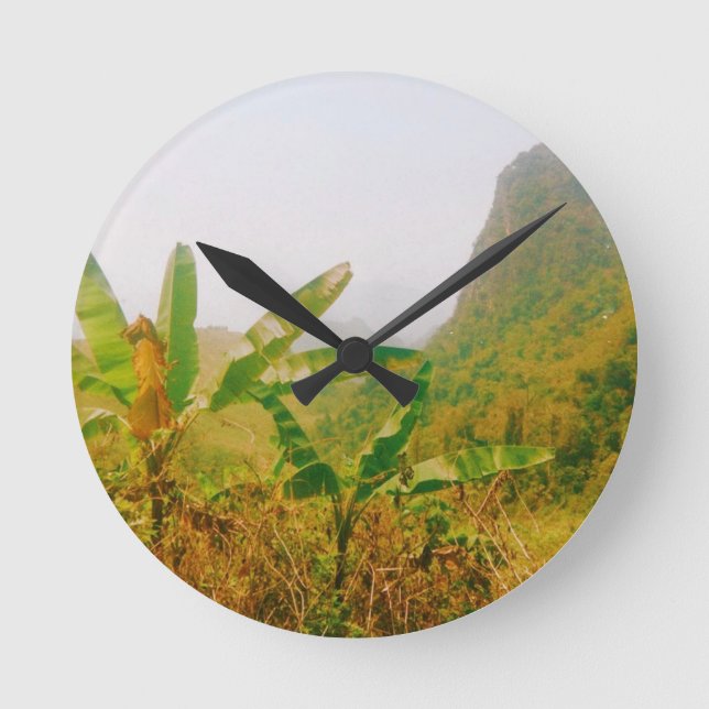Horloge Ronde Piste Vang Vieng - Laos (Recto)
