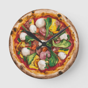 Horloge Ronde Pizza Fugazza