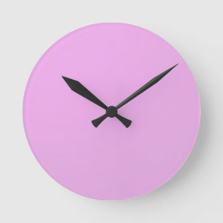Horloge Ronde Plain Shade Pink : Write on or add image