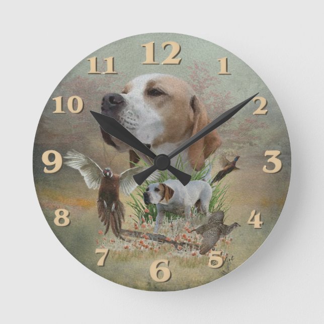 Horloge Ronde Pointer Anglais  (Recto)