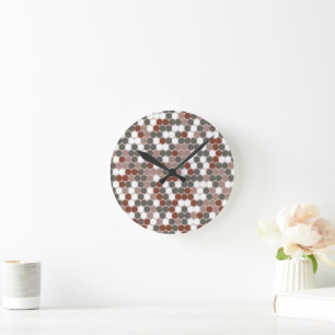 Horloge Ronde Points rétro