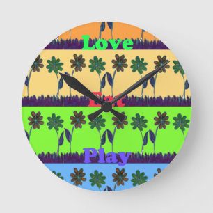Horloge Ronde Poison de Lovely Girly Hakuna Matata colors