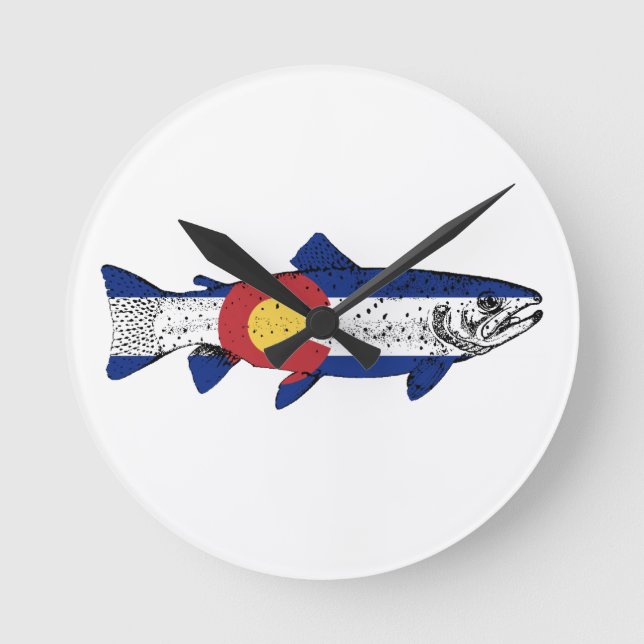Horloge Ronde Poisson Colorado (Recto)