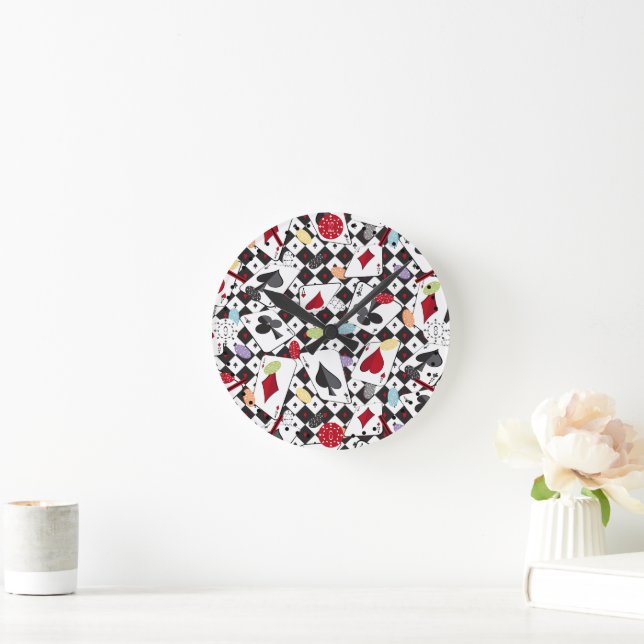 Horloge Ronde Poker (Maison)