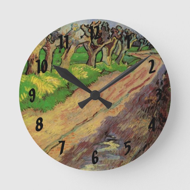 Horloge Ronde Pollard Willows par Vincent van Gogh (Recto)
