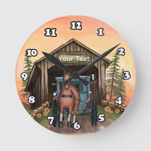 Horloge Ronde Pont couvert de Sunrise