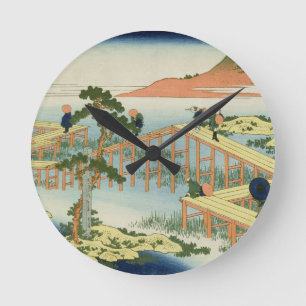 Horloge Ronde Pont en huit parties, province de Mucawa, Japon, c