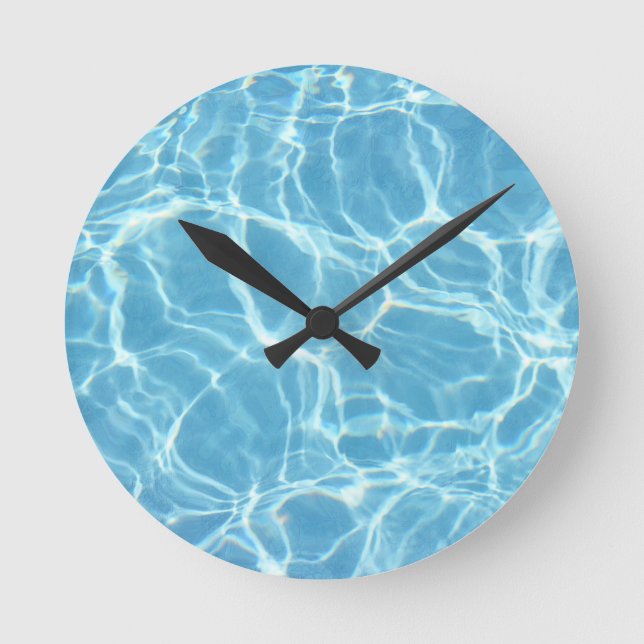 Horloge Ronde Pool Water Wall Clock (Recto)