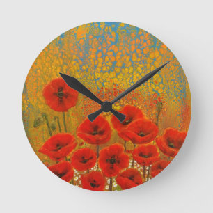 Horloge Ronde Poppy clock