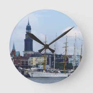 Horloge Ronde Port Hafen Michel Deutschland Schiffe de Hambourg