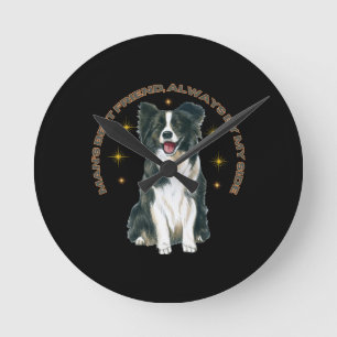 Horloge Ronde Porte - clé acrylique