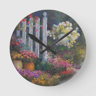 Horloge Ronde Porte de jardin