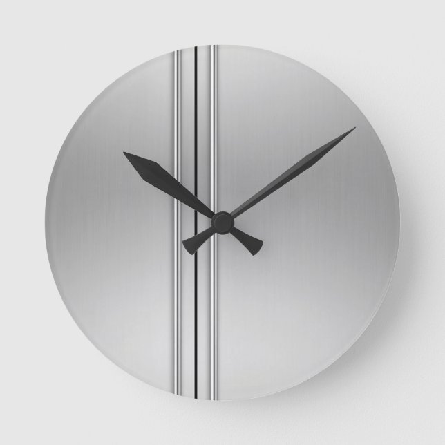 Horloge Ronde Porte en acier (Recto)