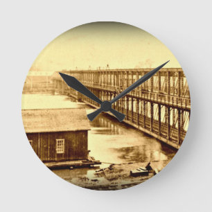 Horloge Ronde Portland Bridge Antique 1890