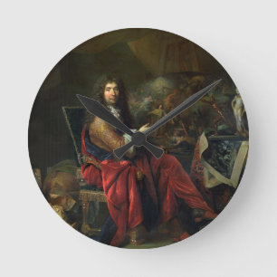 Horloge Ronde Portrait de Charles Le Brun (1619-90) 1686 (huile