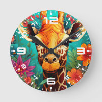 Portrait de la Giraffe florale-9319