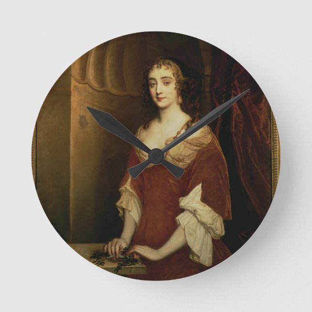 Horloge Ronde Portrait de Nell Gwynne (1650-87), mistre (Recto)