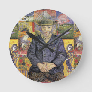Horloge Ronde Portrait de Père Tanguy par Van Gogh Post-Impressi