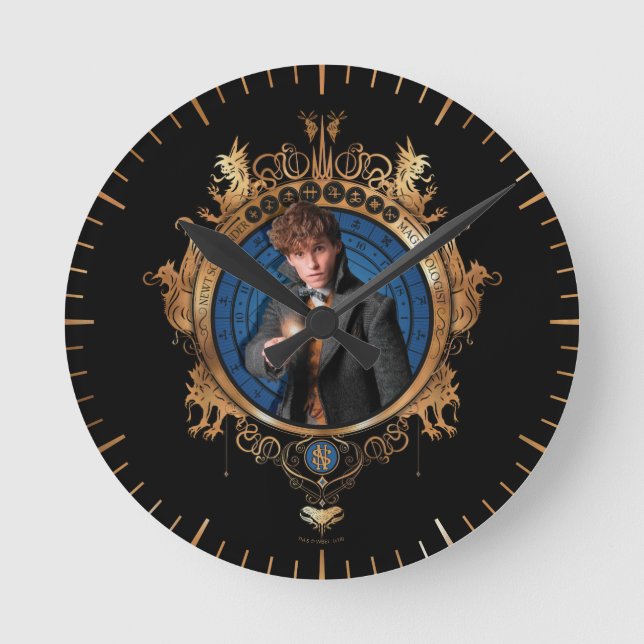 Horloge Ronde Portrait NEWT SCAMANDER™ (Recto)