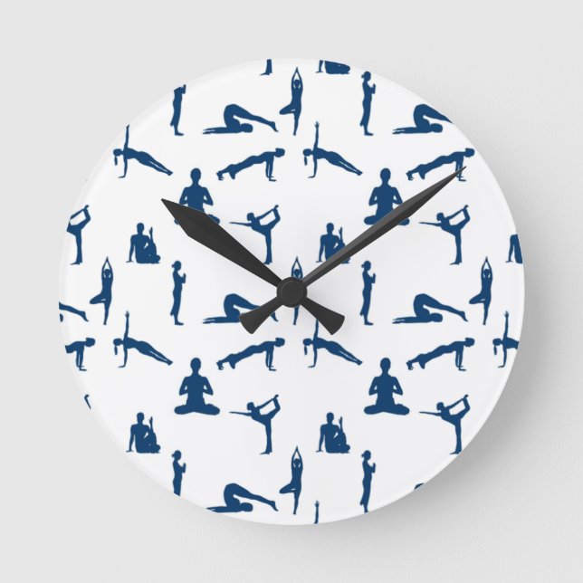 Horloge Ronde Poses de yoga (Recto)