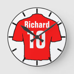 Horloge Ronde Pour le fan de football. Club de football