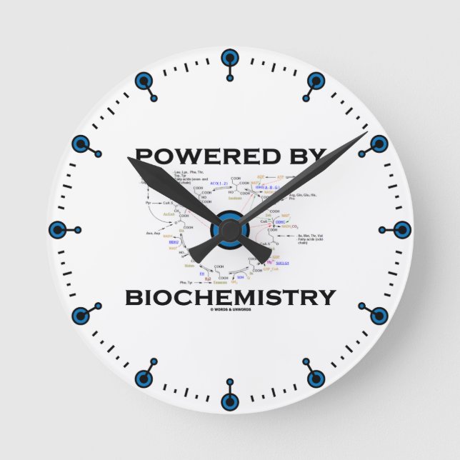 Horloge Ronde Powered By Biochemistry (Recto)