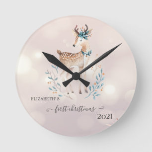 Horloge Ronde Premier Noël, Vacances aux Cerfs