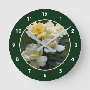 Horloge Ronde Pretty Yellow Roses