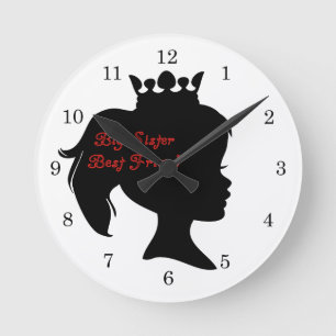 Horloge Ronde Princesse Big Soeur Meilleur Ami