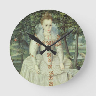 Horloge Ronde Princesse Elizabeth (1596-1662) 1603 (huile sur la